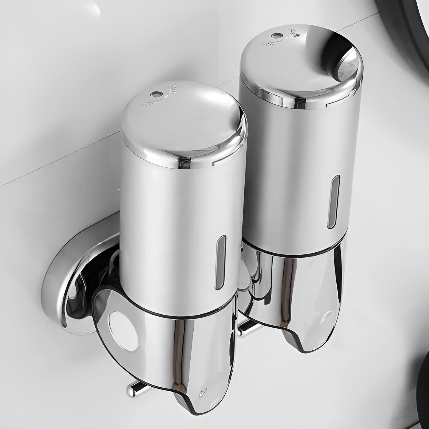 Sleek Marble-Style Wall Soap Dispenser for Effortless Use