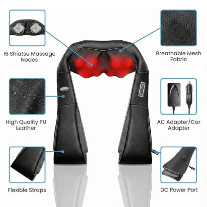 Massage Device for Neck, Shoulders, and Back Relief