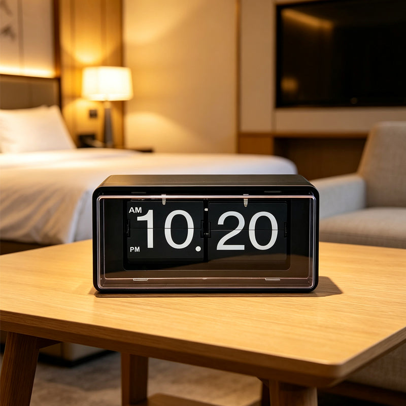 Classic Page Turning Clock with Automatic Time Update
