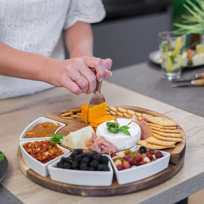 Elegant Entertaining Platter Set with Cheese Board & Tools