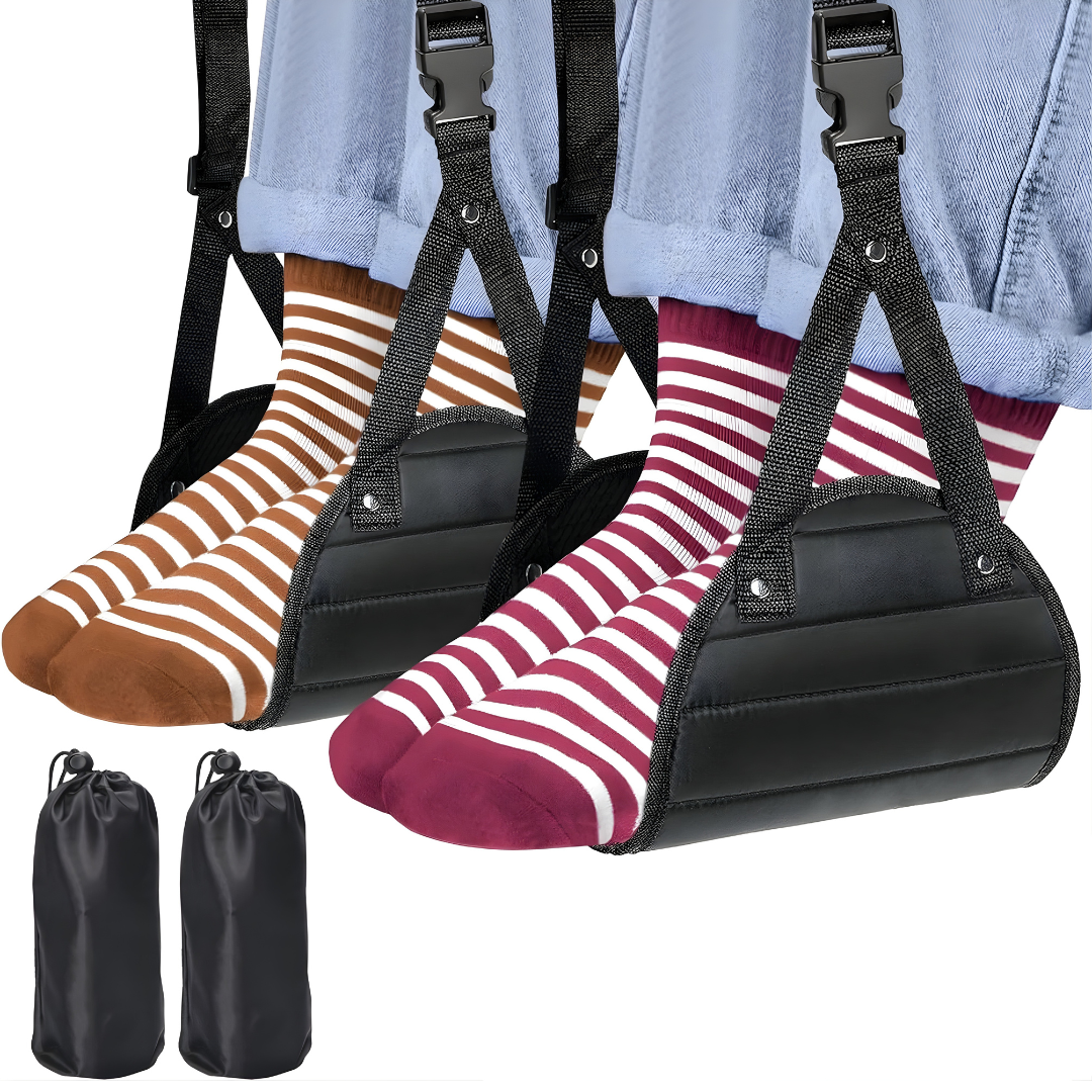 Travel Hammock for Feet – Set of 2 Resting Supports