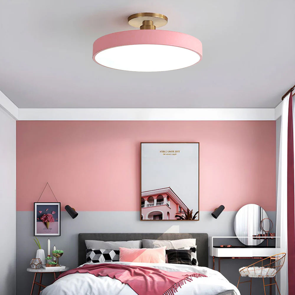 Chic Two-Color LED Ceiling Light with Convenient Remote Control
