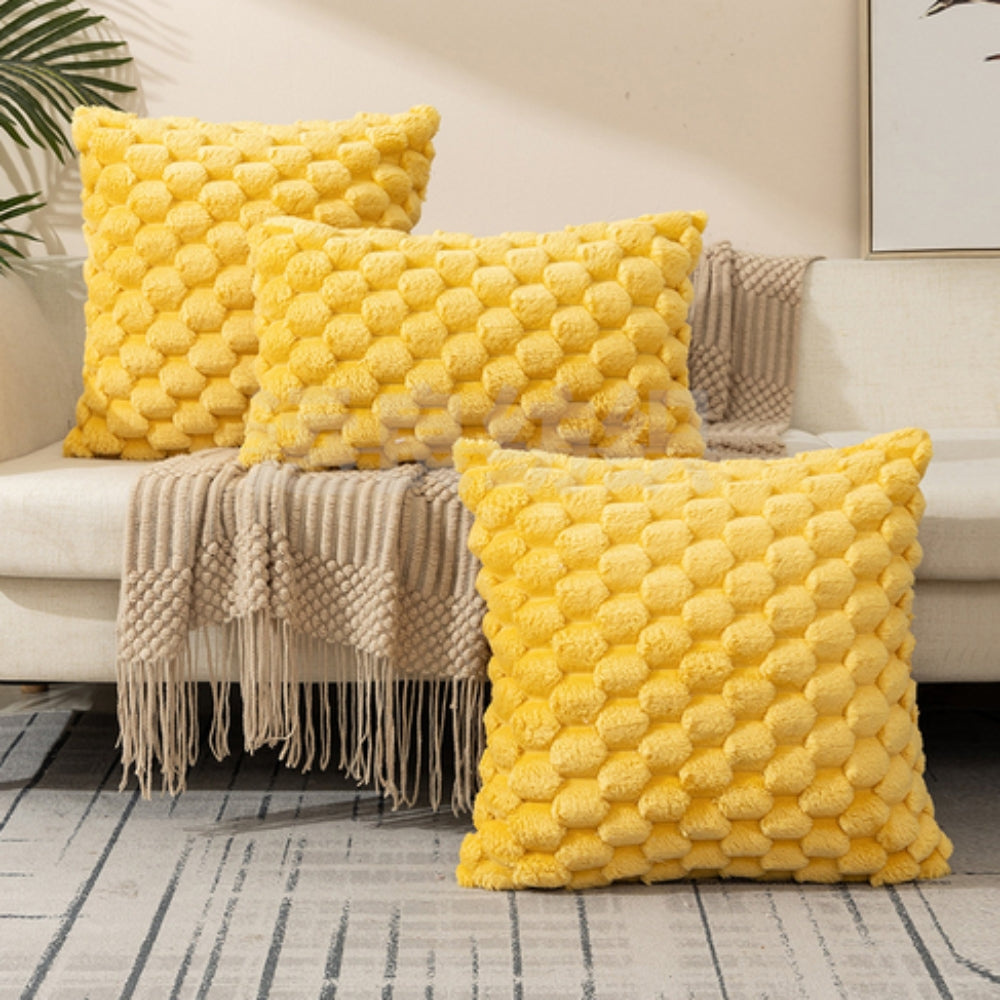 Soft Weave 3D Cushion Cover – Cozy Elegance for Your Home