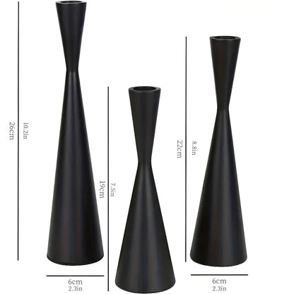 Sophisticated Candle Holder Trio for Stylish Home Ambiance