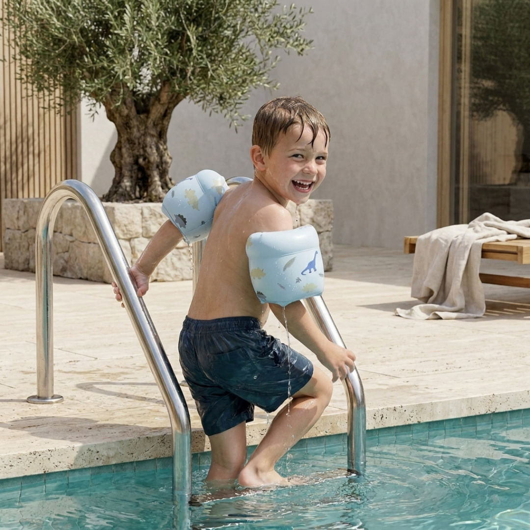 Children's Arm Floaties in Coral Color