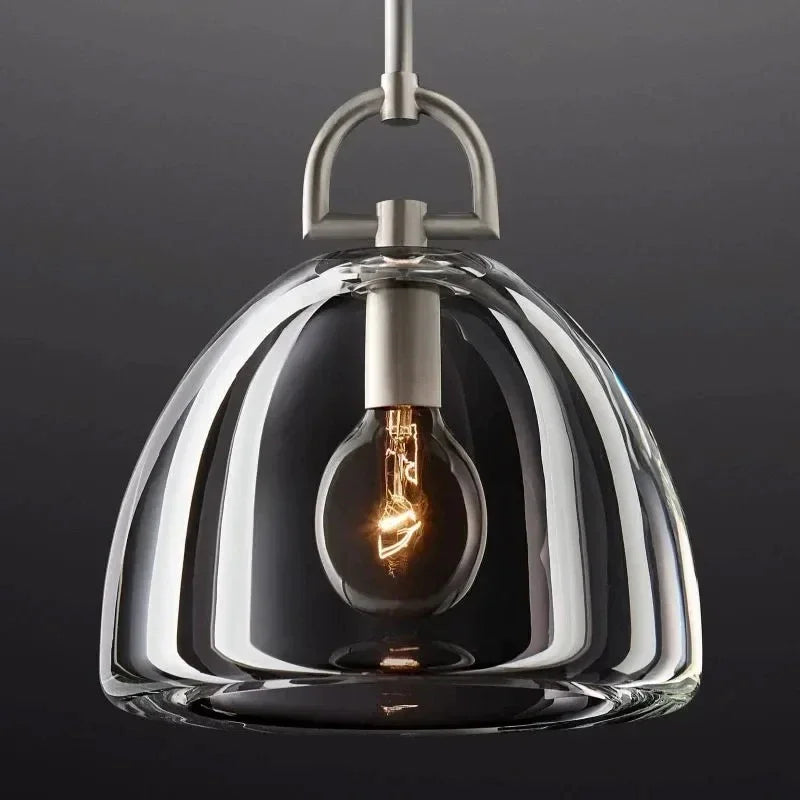 Elegant Glass Dome Pendant Light for Modern Kitchens