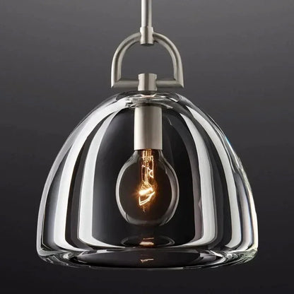 Elegant Glass Dome Pendant Light for Modern Kitchens