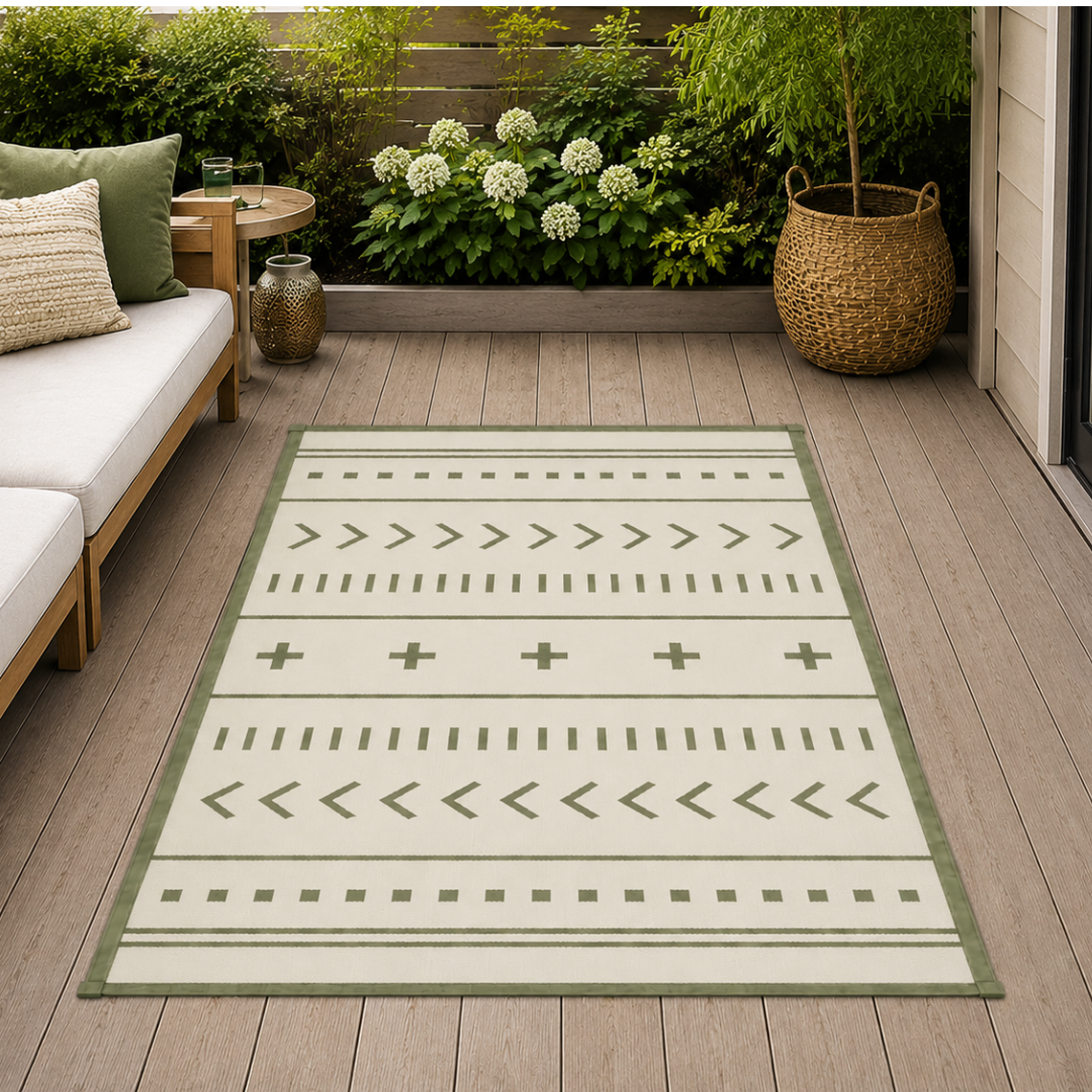 Outdoor Rug 4x6 ft – Reversible and Water-Resistant for Patio & RV