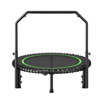 Adjustable Bar Mini Trampoline - 40-Inch Rebounder with Bungee Cords
