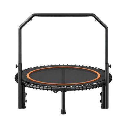 Adjustable Bar Mini Trampoline - 40-Inch Rebounder with Bungee Cords