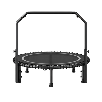 Adjustable Bar Mini Trampoline - 40-Inch Rebounder with Bungee Cords
