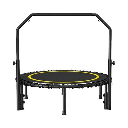 Adjustable Bar Mini Trampoline - 40-Inch Rebounder with Bungee Cords