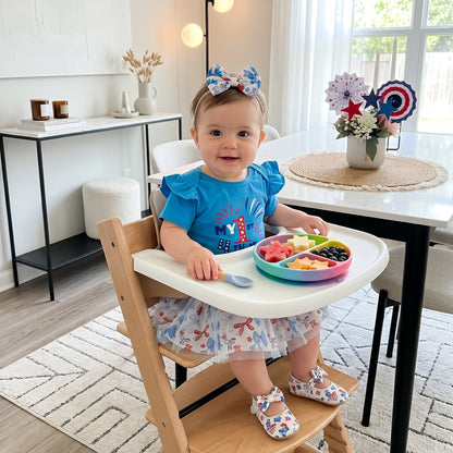 Fourth of July Infant Outfit Set with Petal Design