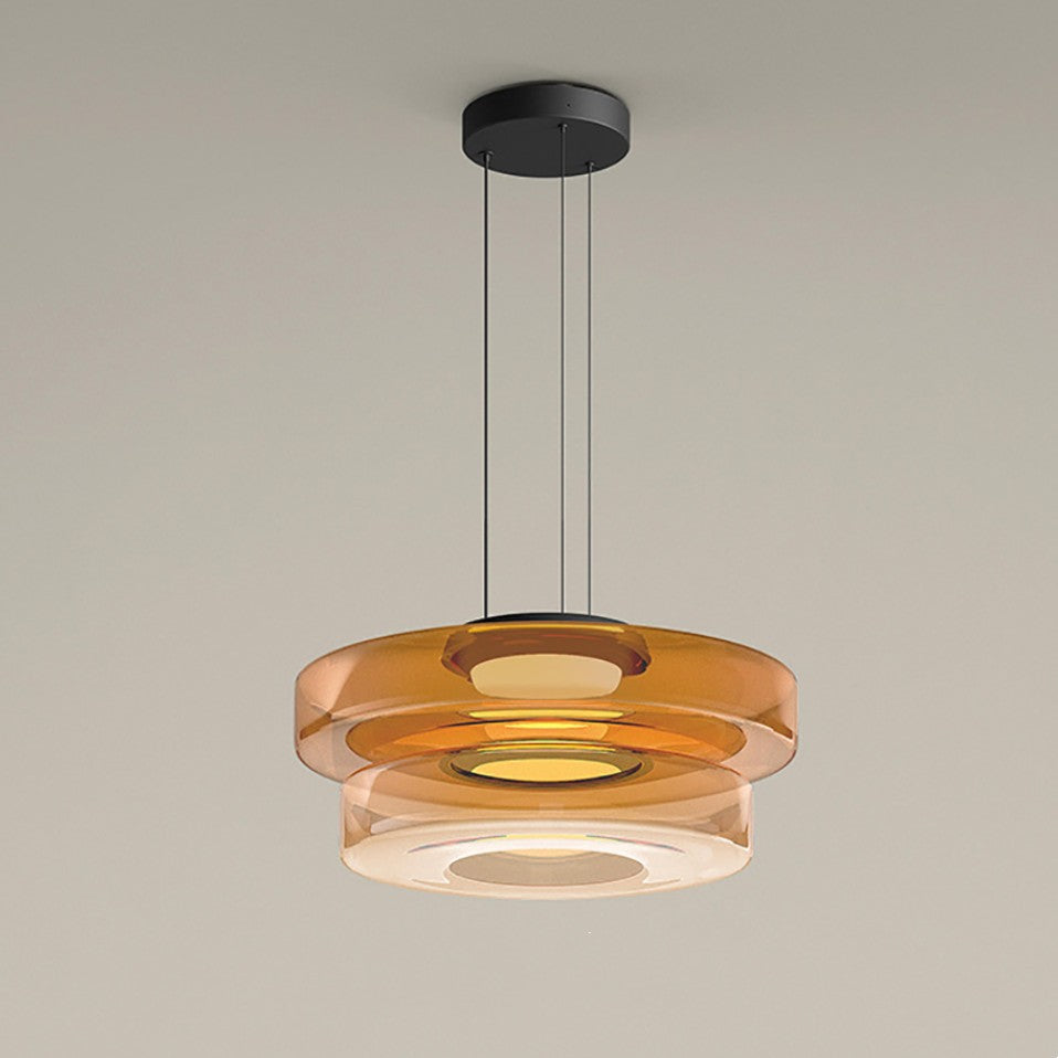 Sleek Glass Pendant Light – Contemporary Hanging Fixture