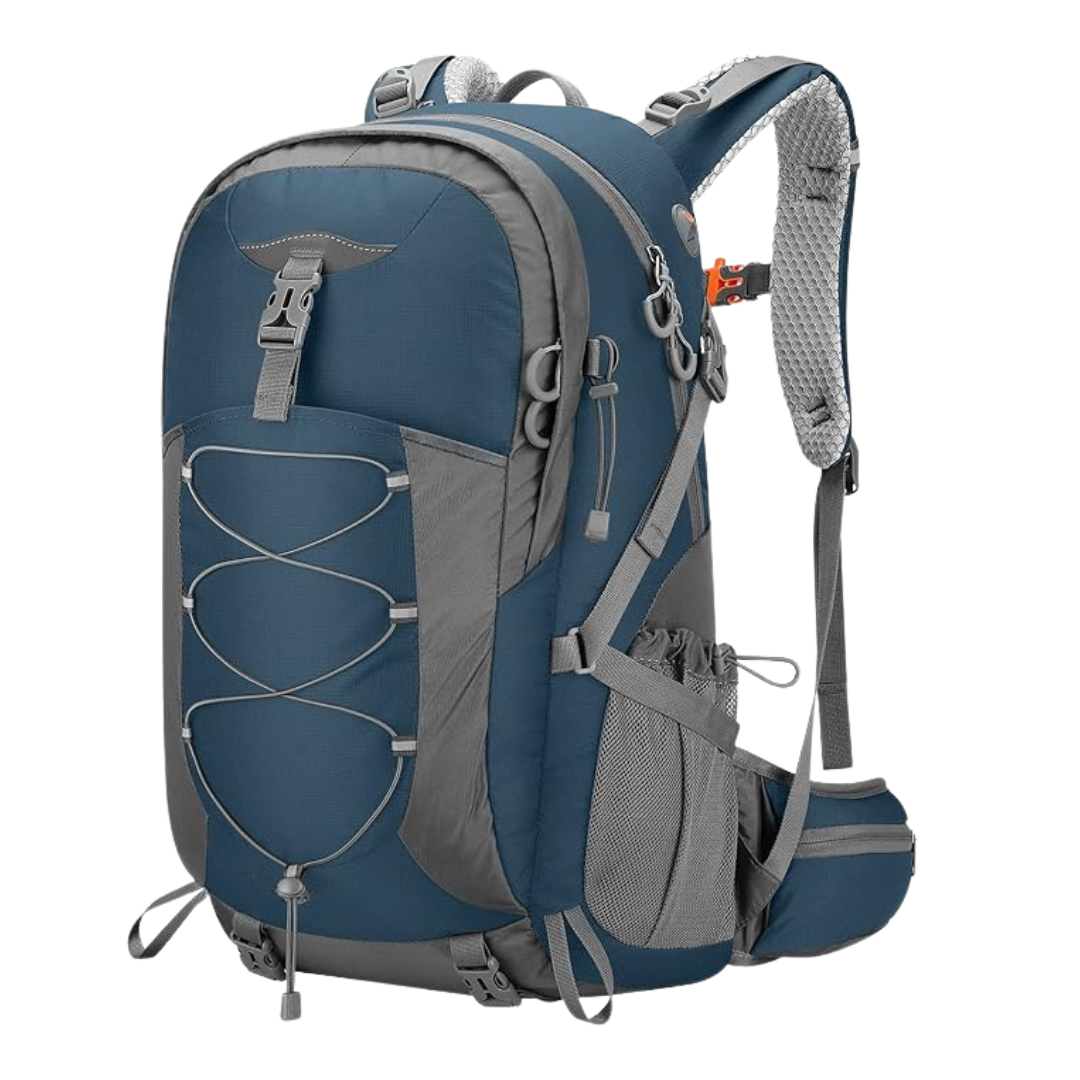 40L Outdoor Backpack with Rain Protection and Multiple Storage Pockets