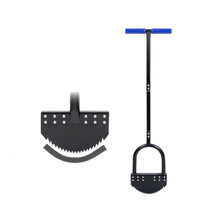 41-Inch Handheld Lawn Edge Trimmer with Steel Blade and Base Plate