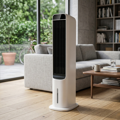 Portable 41-Inch Evaporative Air Cooler with Remote and Timer