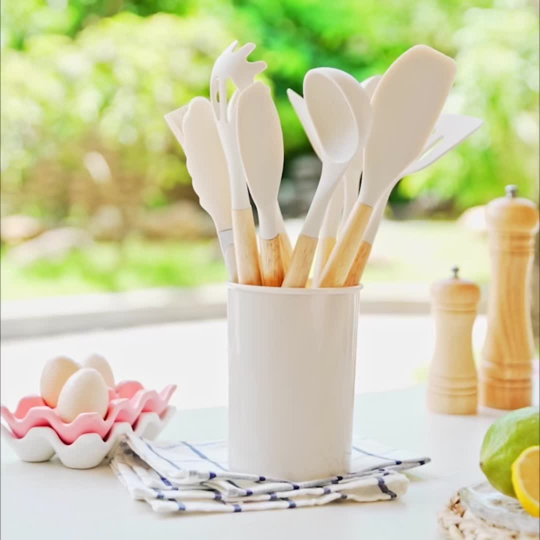 12-Piece Premium Silicone Kitchen Tools Collection