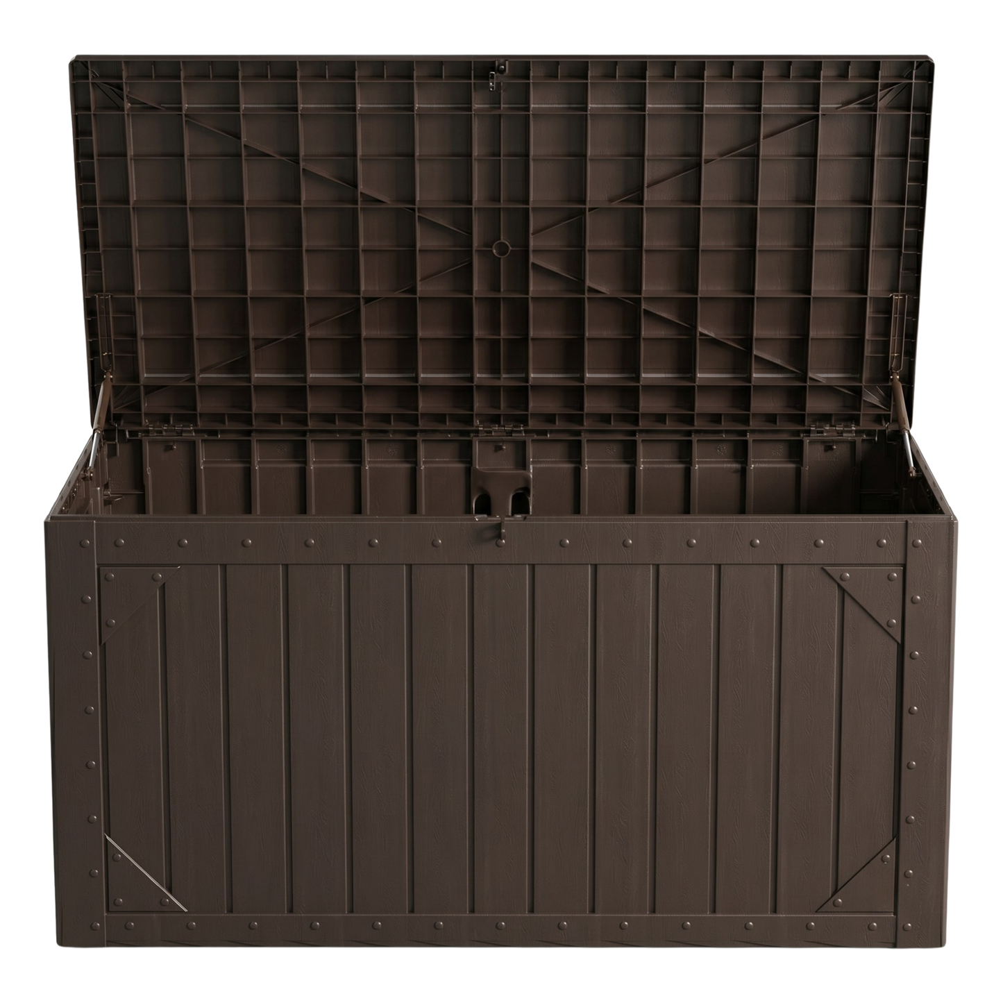 Lockable Flip Lid Garden Storage Chest – 420L Resin Deck Box