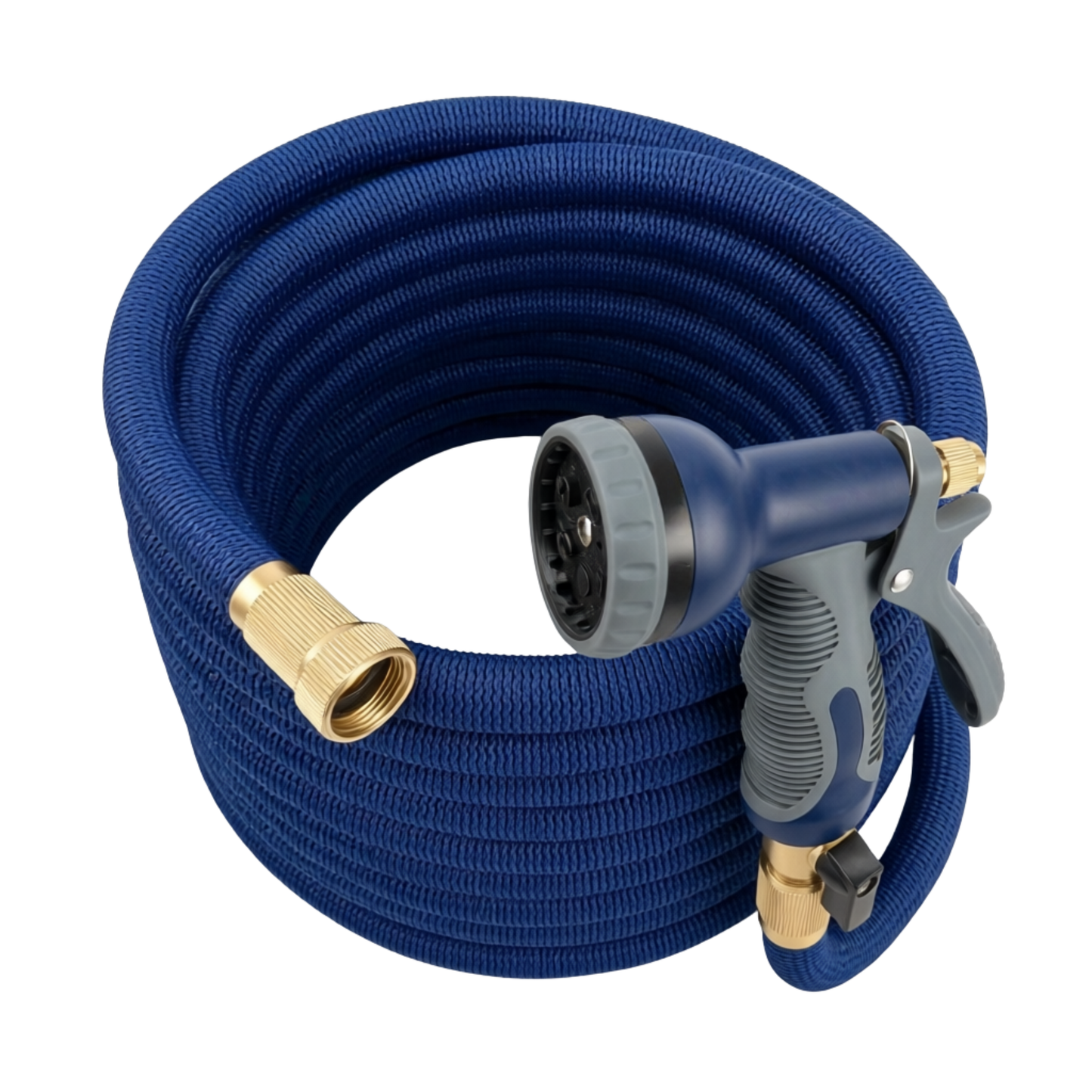 45 ft Metal Garden Hose with Adjustable 10-Pattern Sprayer