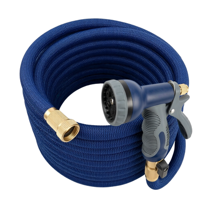45 ft Metal Garden Hose with Adjustable 10-Pattern Sprayer