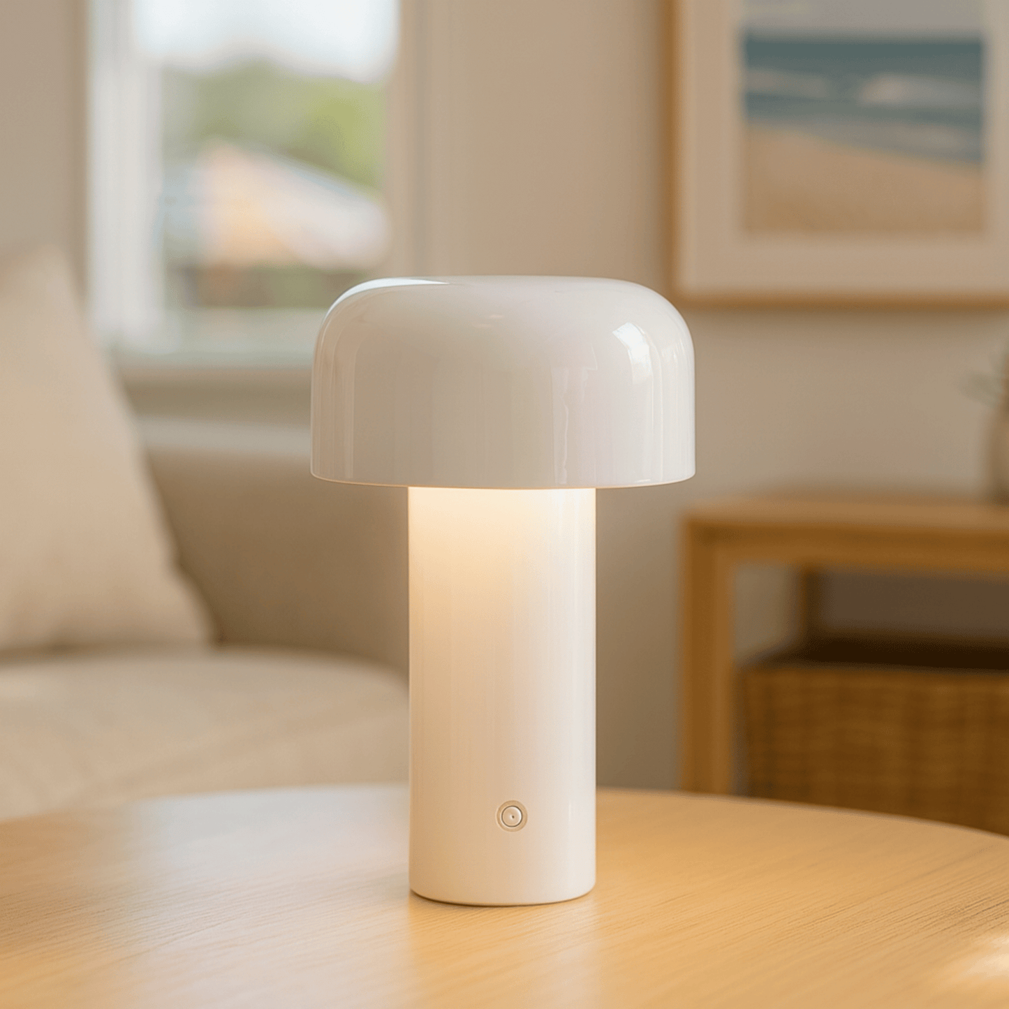 Stylish Rechargeable LED Table Lamp with Adjustable Brightness