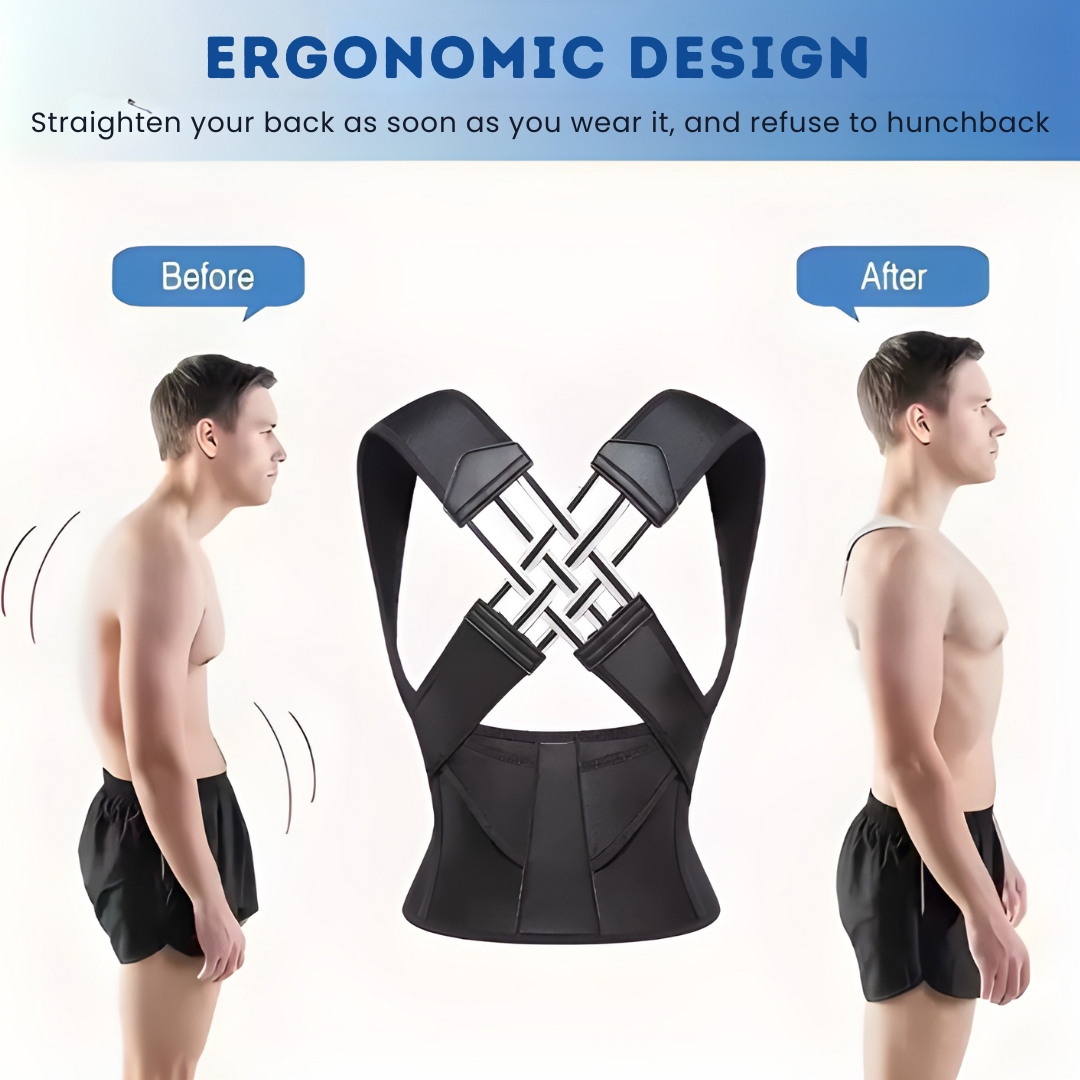 Back Support Brace for Improved Posture Correction