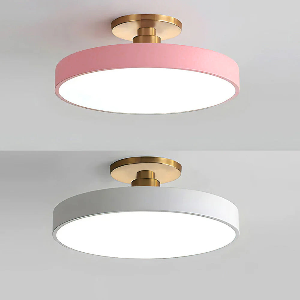 Chic Two-Color LED Ceiling Light with Convenient Remote Control