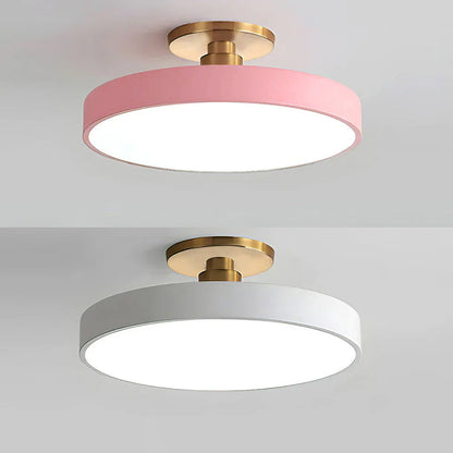 Chic Two-Color LED Ceiling Light with Convenient Remote Control