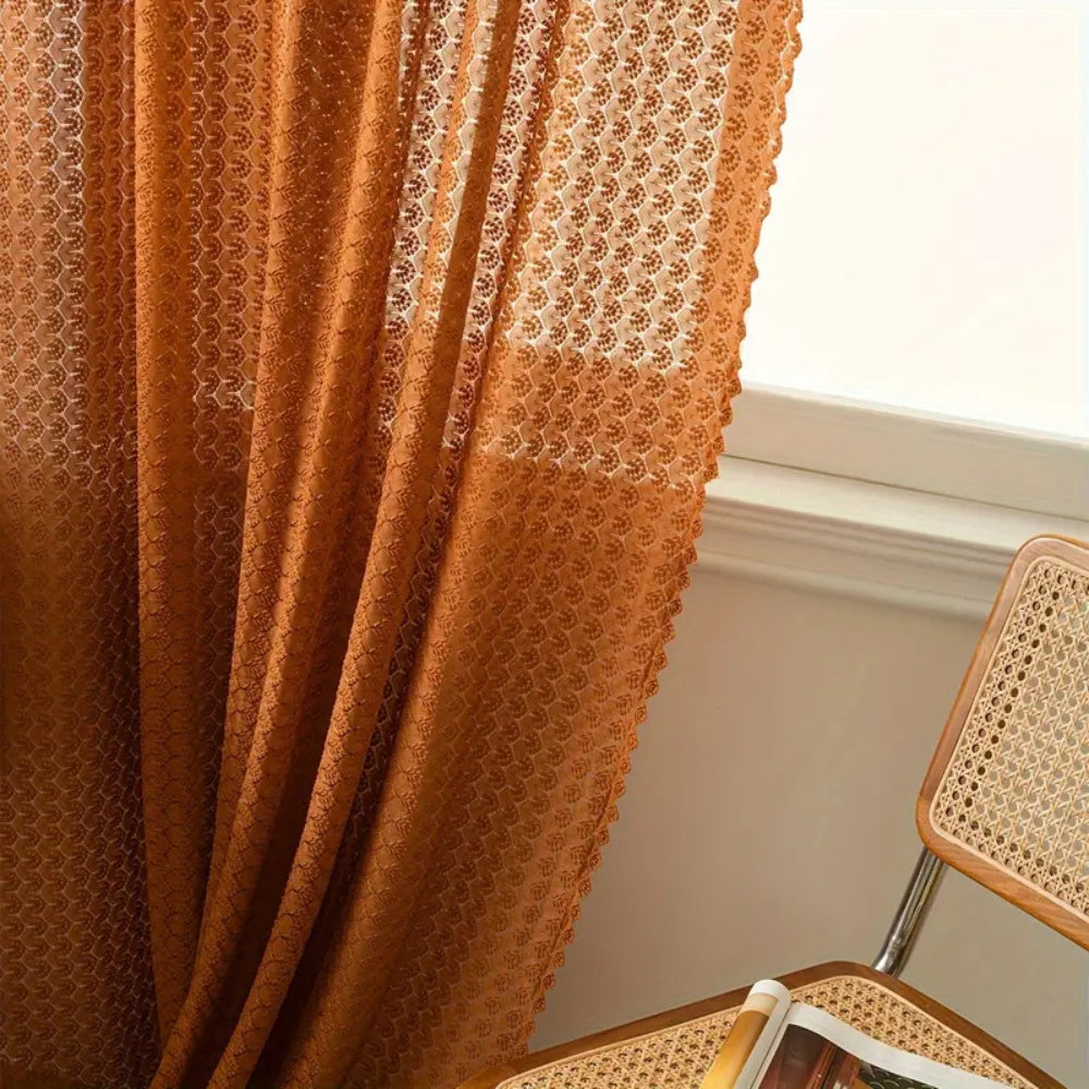 Handcrafted Boho-Style Light-Filtering Window Drapes