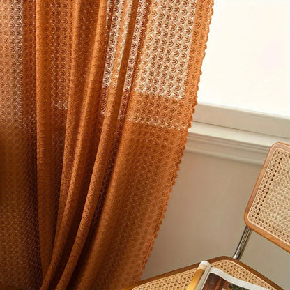 Handcrafted Boho-Style Light-Filtering Window Drapes