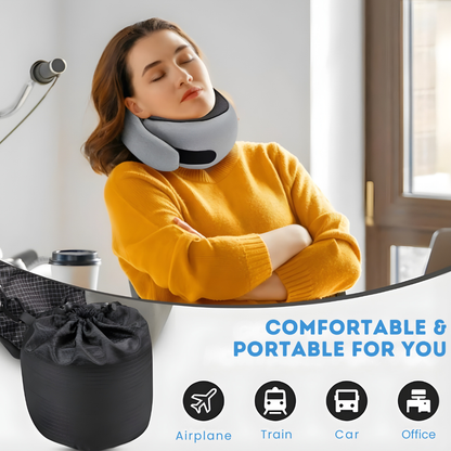 Neck Pillow for Travel with Memory Foam Comfort