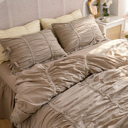 Charming Lace Bedding Collection – 4-Piece Set for Dreamy Bedrooms