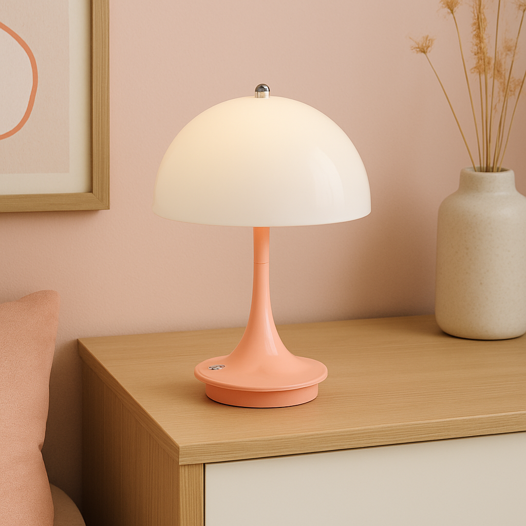 Chic Portable Table Lamp with Elegant Glow