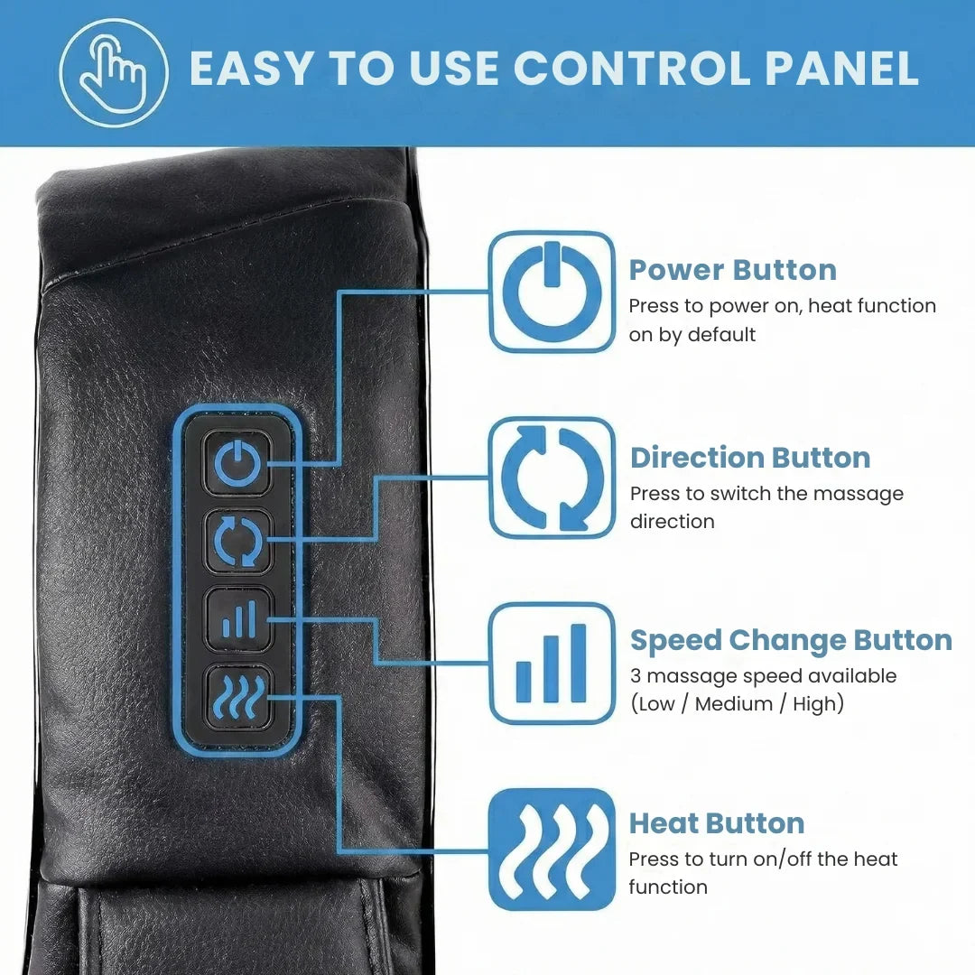 Massage Device for Neck, Shoulders, and Back Relief