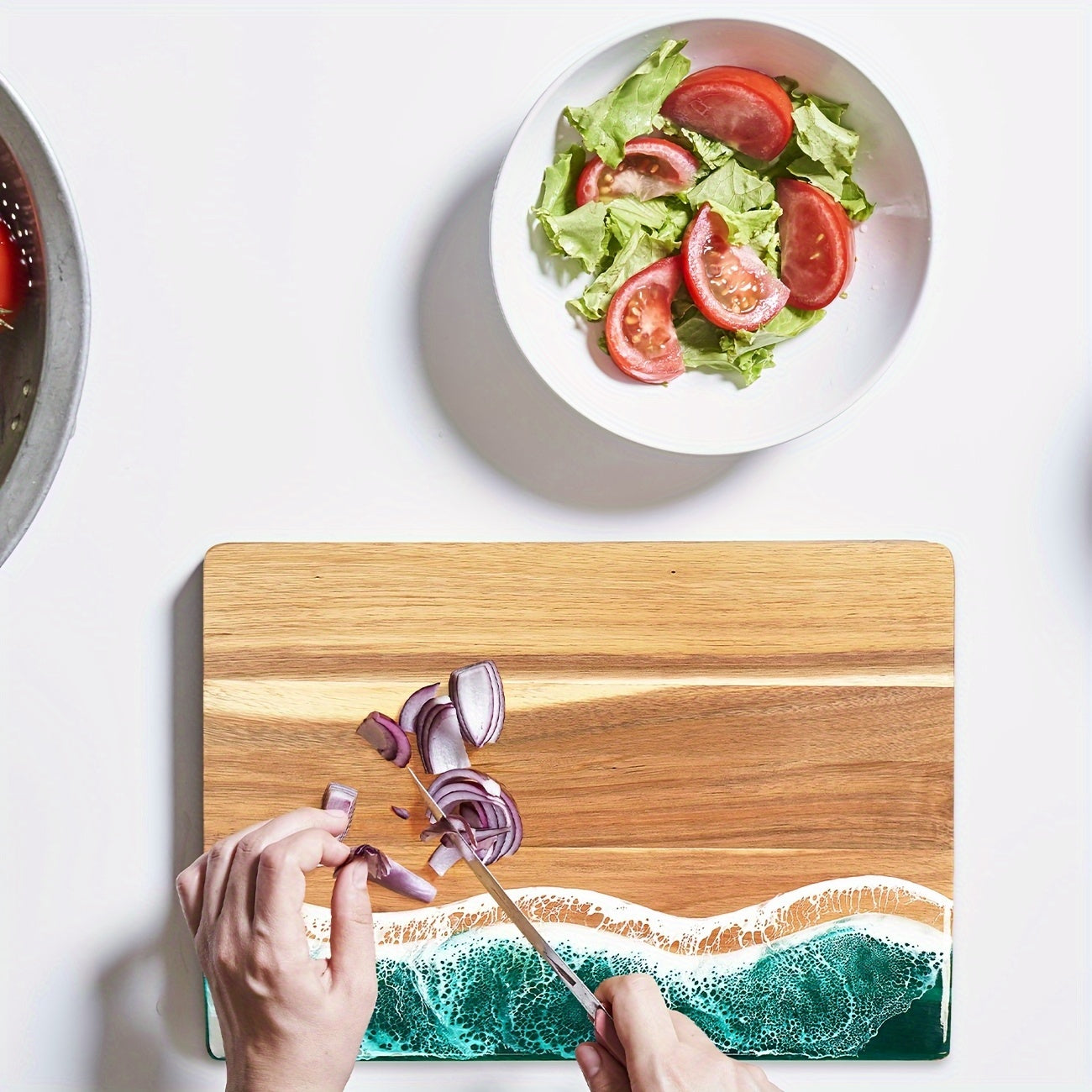 Coastal Charm Serving Board - Artisan Crafted Design
