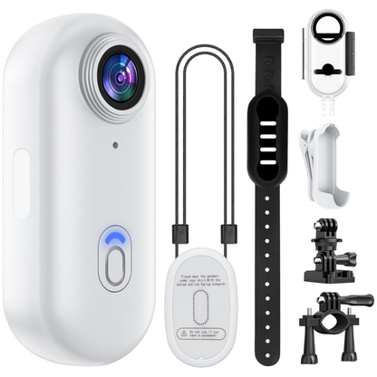 Water-Resistant Mini Action Camera 128GB – 4K Wearable Thumb Cam
