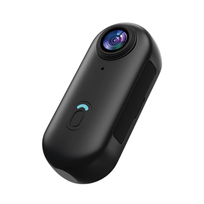 Water-Resistant Mini Action Camera 128GB – 4K Wearable Thumb Cam