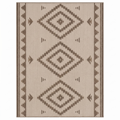 Reversible Outdoor Woven Area Rug 5' x 8' for Patio and Deck