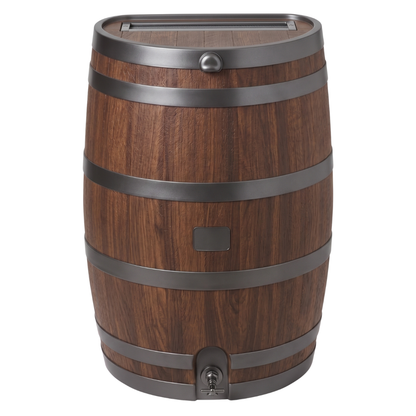 Flat Back Water Tank 50 Gallon Rain Barrel with Brass Faucet