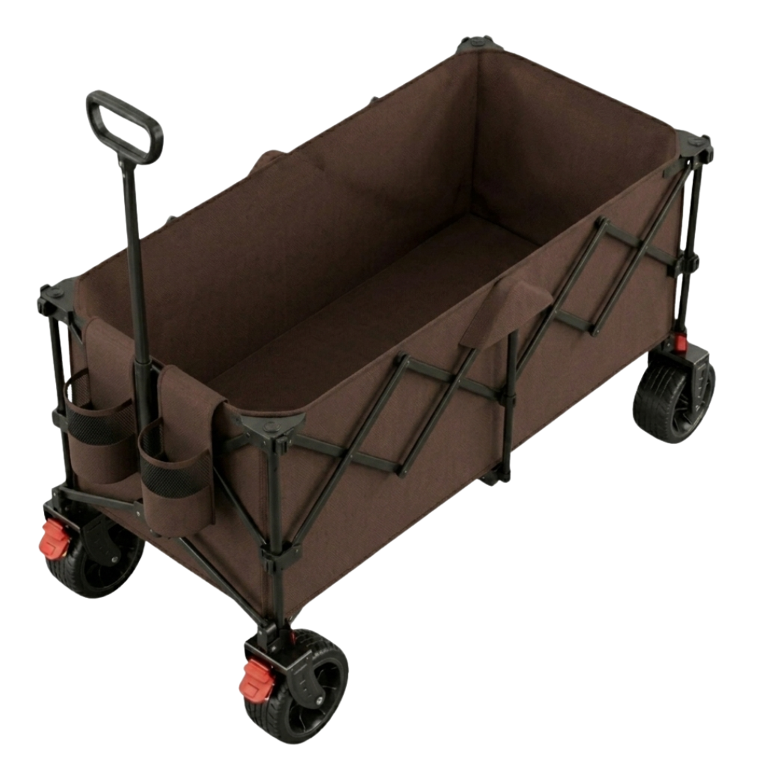 Folding Utility Cart with Steel Frame – 500 lb Capacity