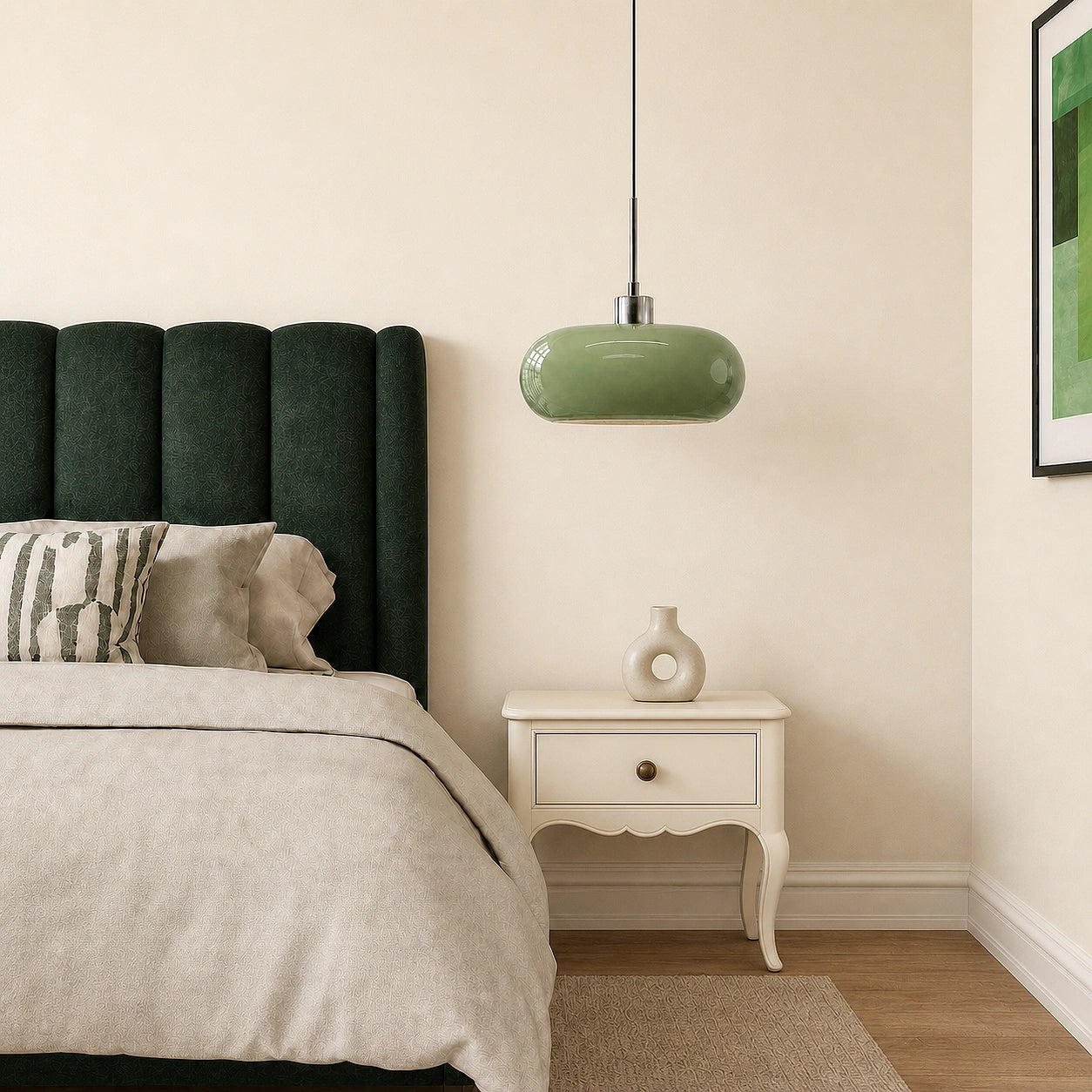 Elegant Geometric Glass Ceiling Fixture with E27 Socket