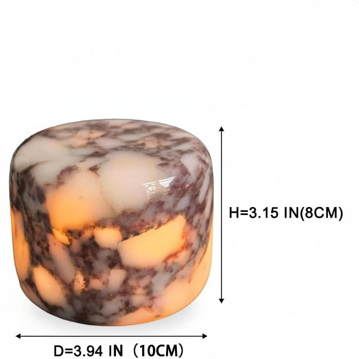 Elegant Marble LED Lamp with USB-C Charging & Custom Brightness