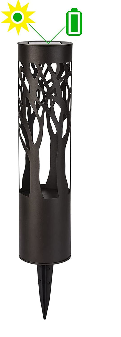 Sleek Solar-Powered Garden Path Light with Warm Glow