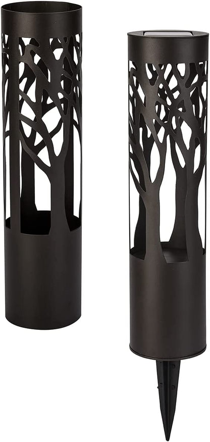Sleek Solar-Powered Garden Path Light with Warm Glow