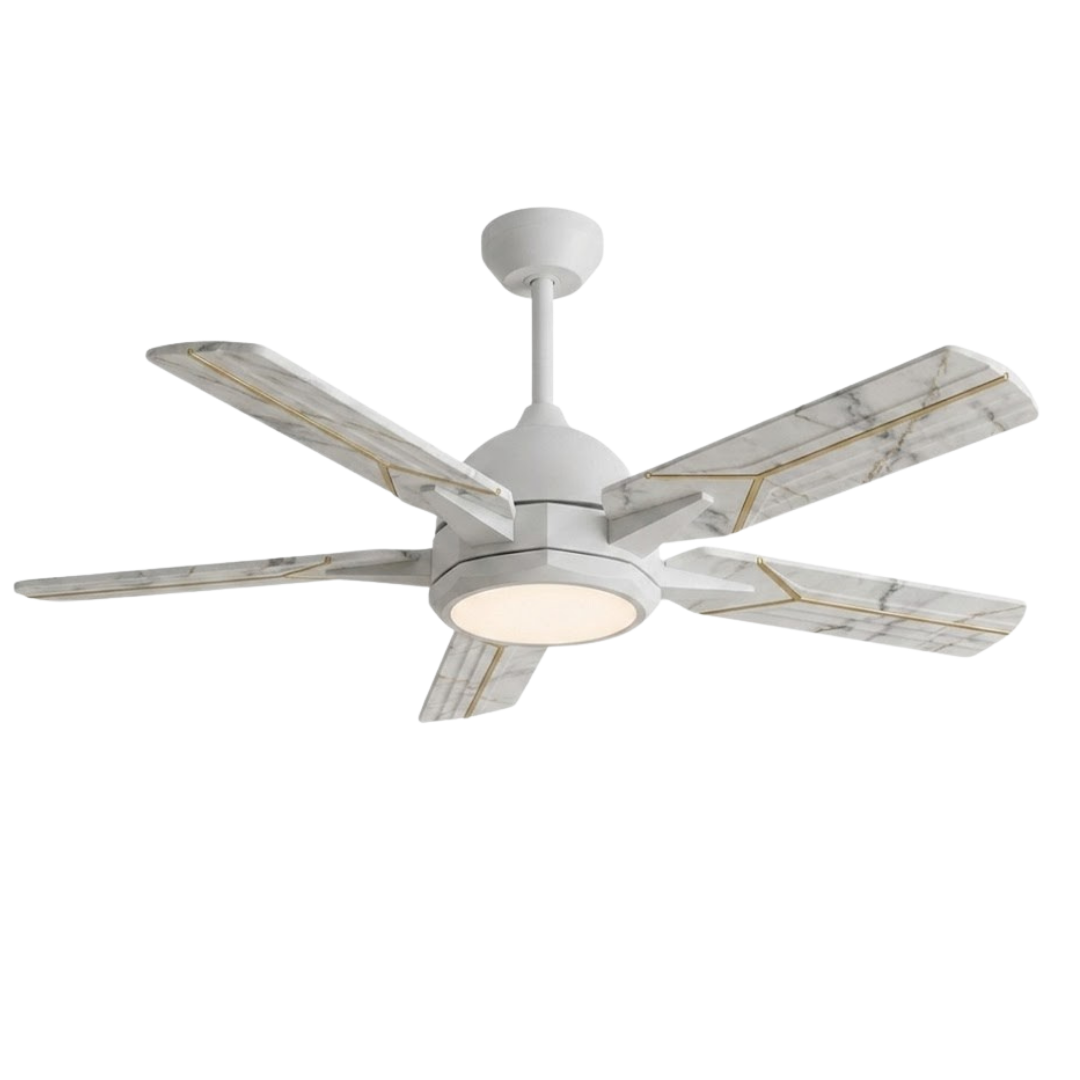 52-Inch Ceiling Fan with LED Light, Remote Control and App Integration