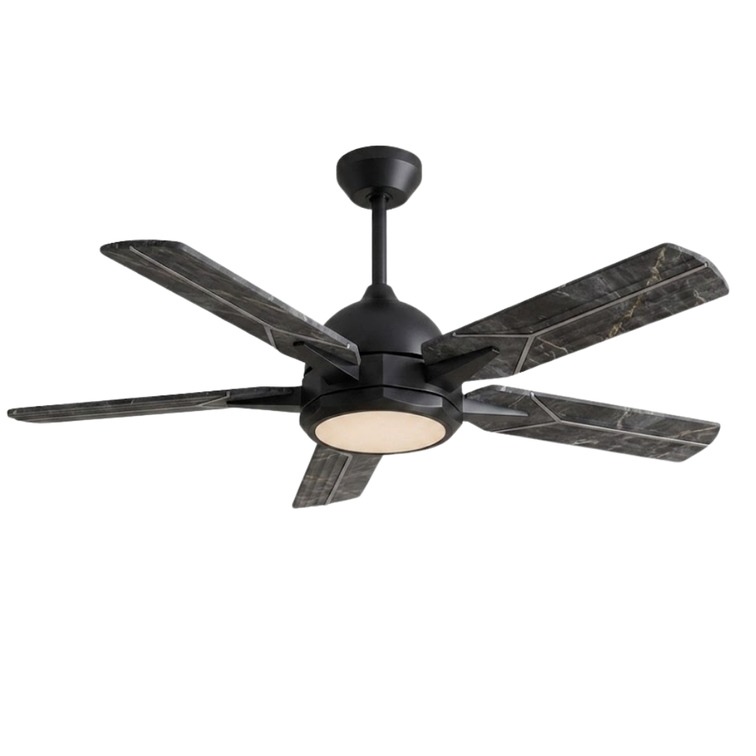 52-Inch Ceiling Fan with LED Light, Remote Control and App Integration