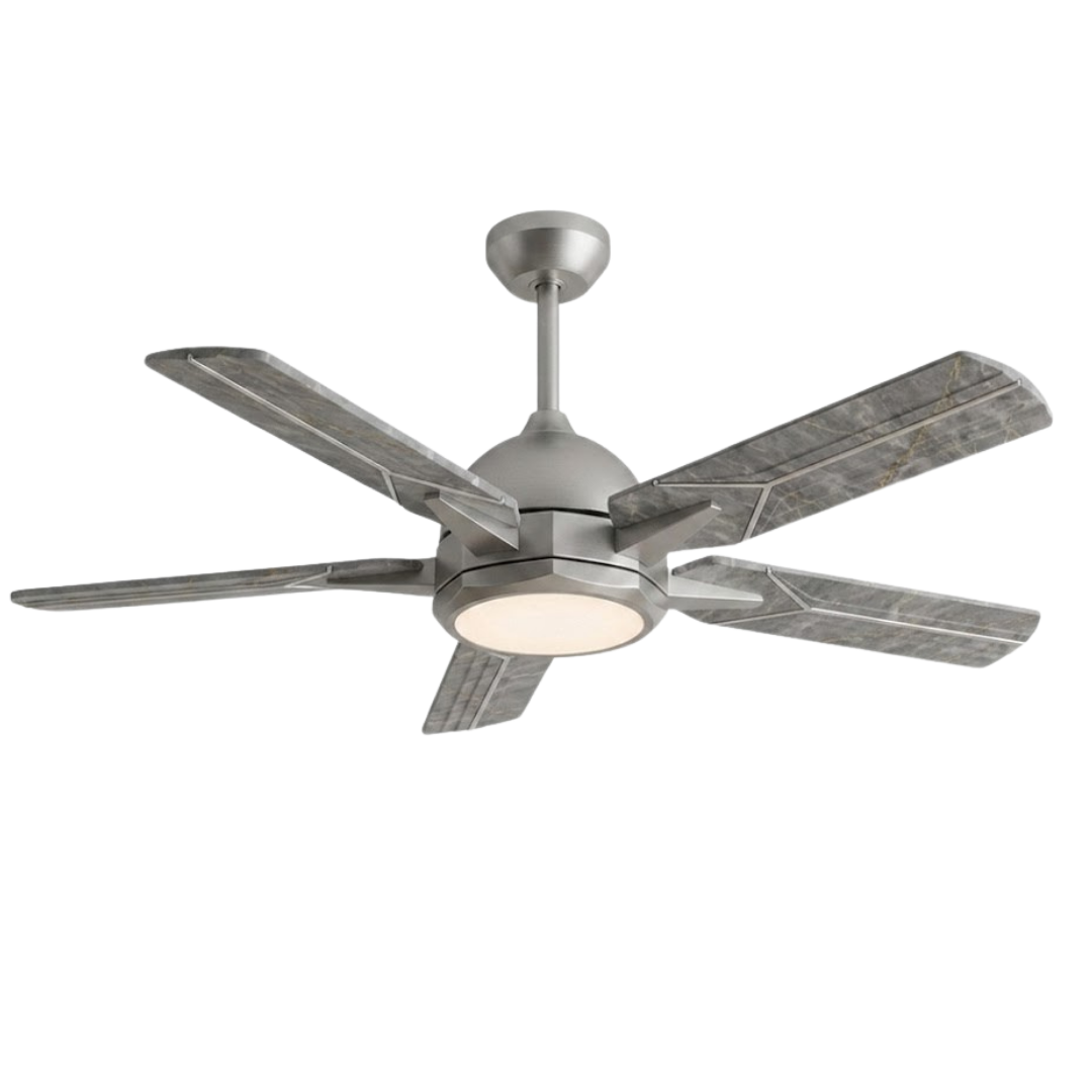 52-Inch Ceiling Fan with LED Light, Remote Control and App Integration