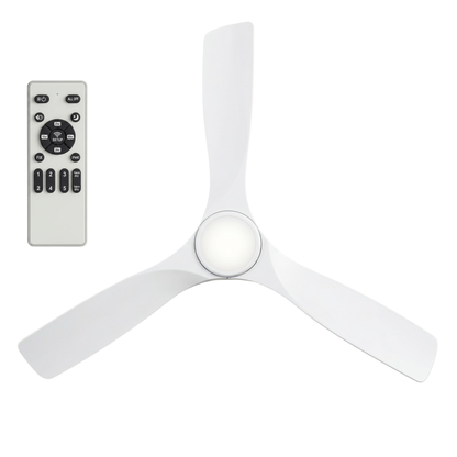 52-Inch Remote-Controlled Ceiling Fan with Light and 6-Speed Timer