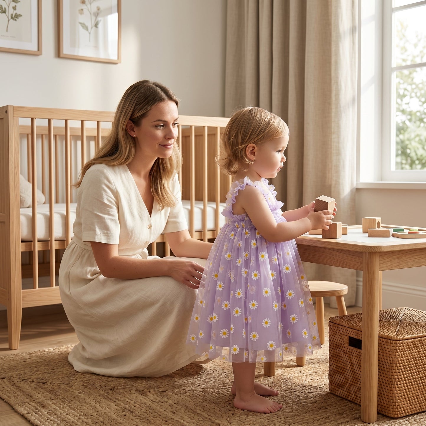 Tulle Baby Dress in Floral Design